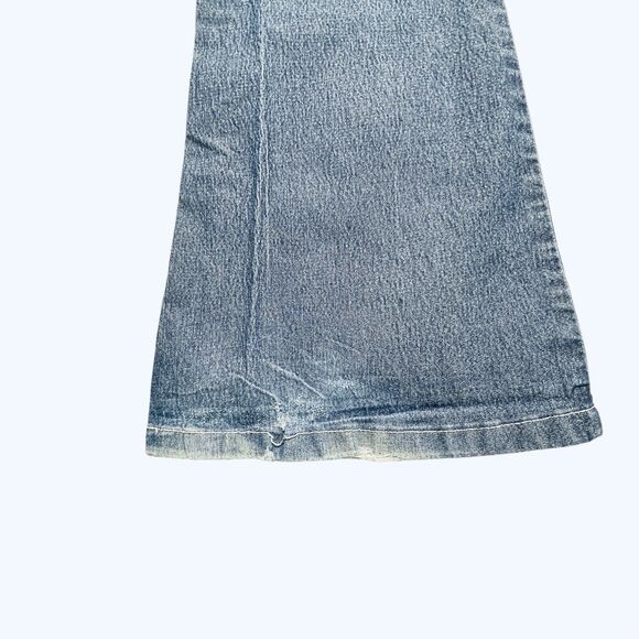 Mudd Jeans Girls 11 (28x30) Distressed Hems Pants Bootcut Blue Cotton Blend - Picture 13 of 16